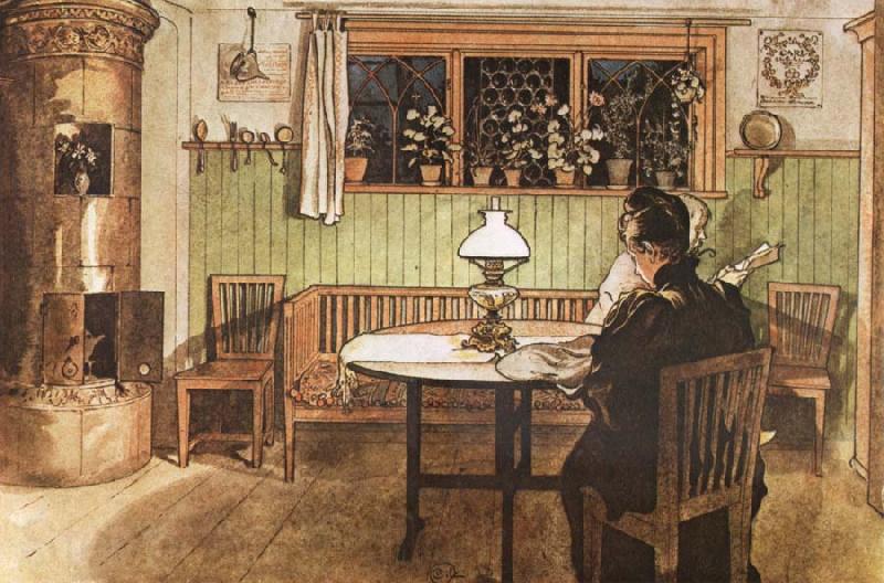 Carl Larsson When the Children have gone to bed